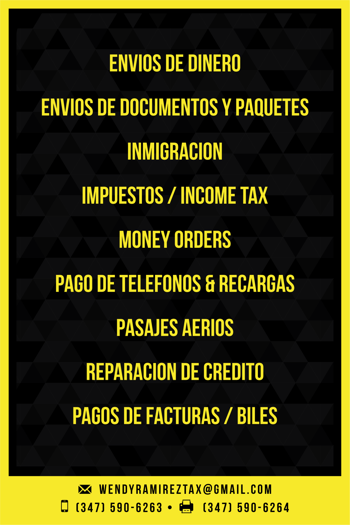 La Nacional Flyer Back