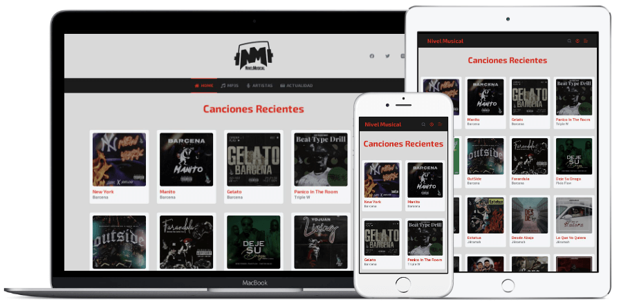 Yeti Studios Home 3 Nivelmusical Web Design