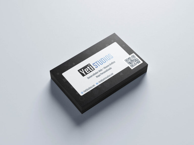yeti studios business card design
